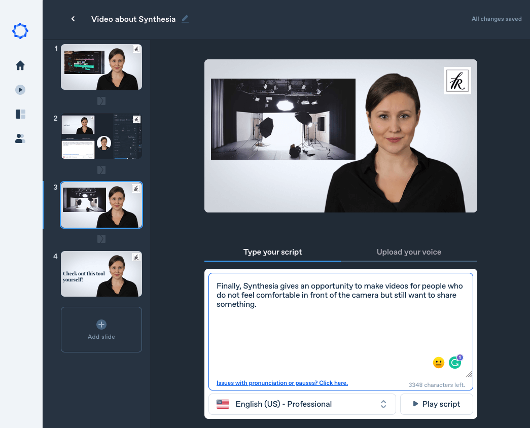 Inside the AI studio back office turning PDFs and PowerPoint Slides into Videos with AI